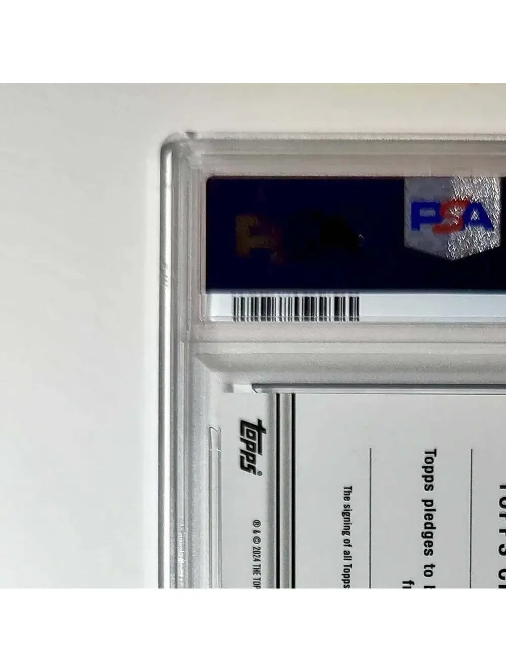 William Floyd 2023 Topps Chrome #TCA-WF Purple Geometric 124/199 PSA 10 Auto 10